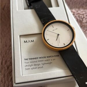 MAM Black and White Minimalist Watch